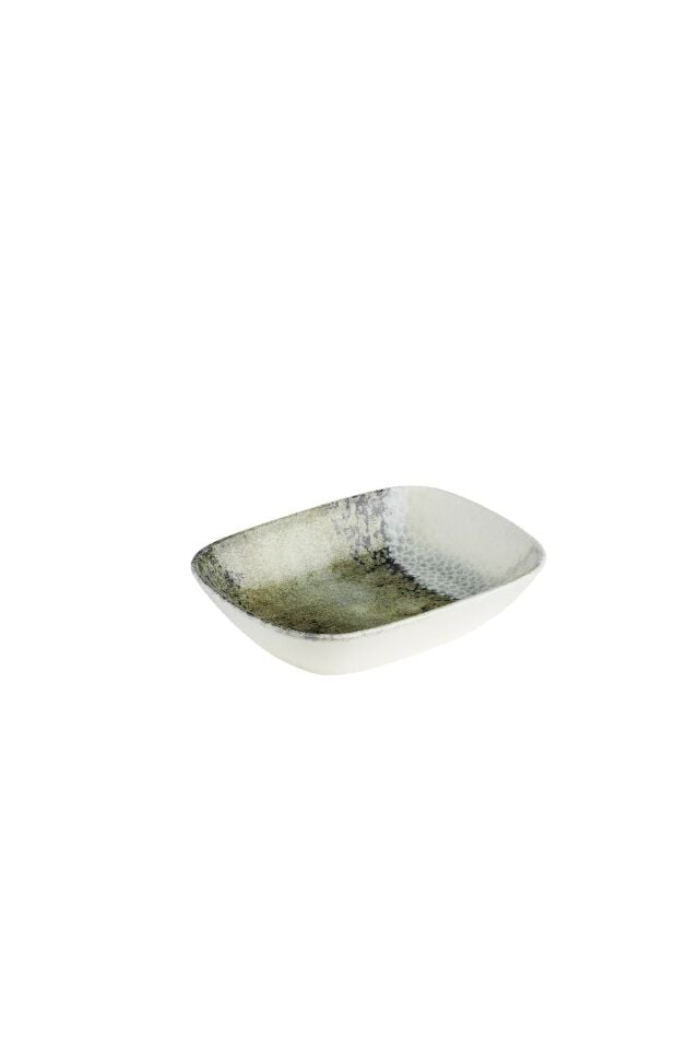 Bone Ent. Otel Krem Kare Kayık Tabak 14 Cm