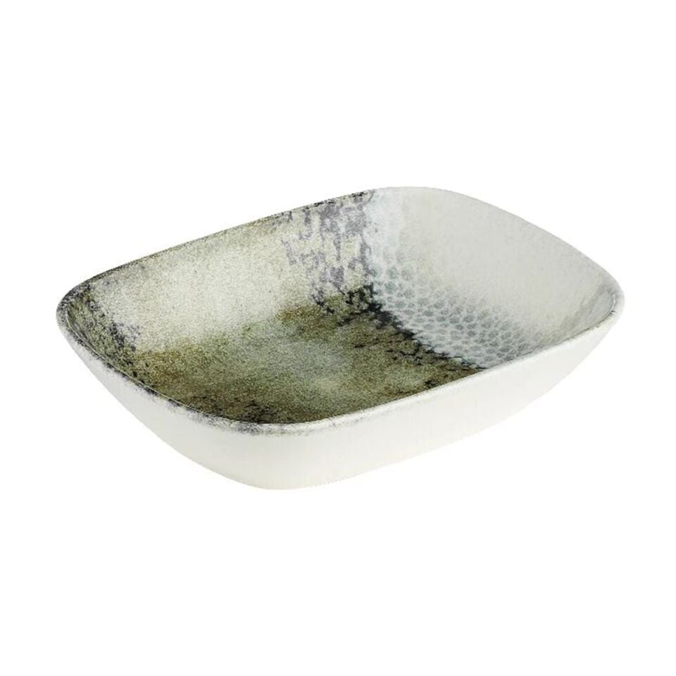 Bone Ent. Otel Krem Kare Kayık Tabak 14 Cm