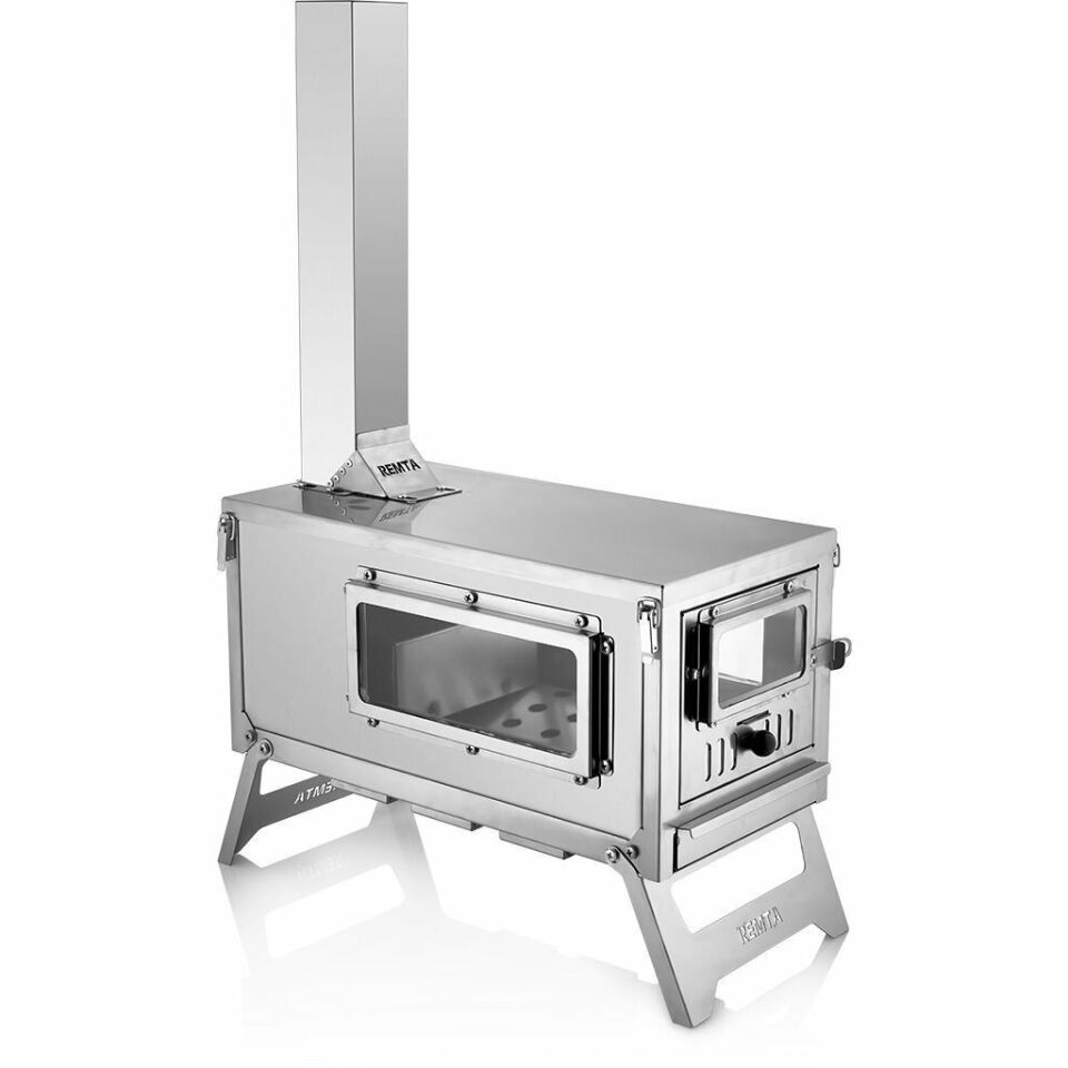 Remta Paslanmaz Çelik Kuzineli Kamp Sobası