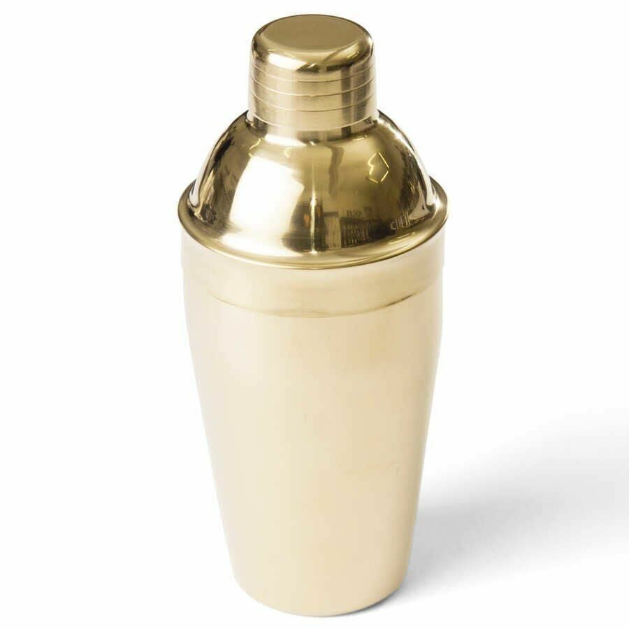 Biradlı Kokteyl Shaker Altın