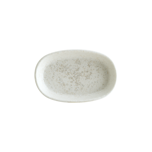 Lunar Beyaz Hygge Oval Servis Tabağı 10 Cm