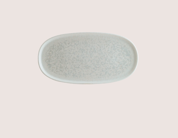Lunar Beyaz Hygge Oval Servis Tabağı 30 Cm