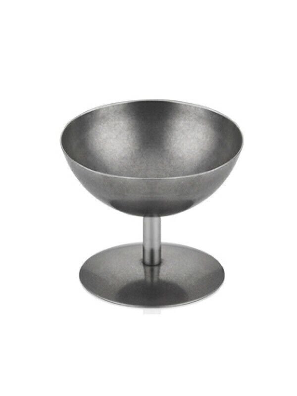 Çelik Eskitme Ayaklı Dondurmalık 10 Cm