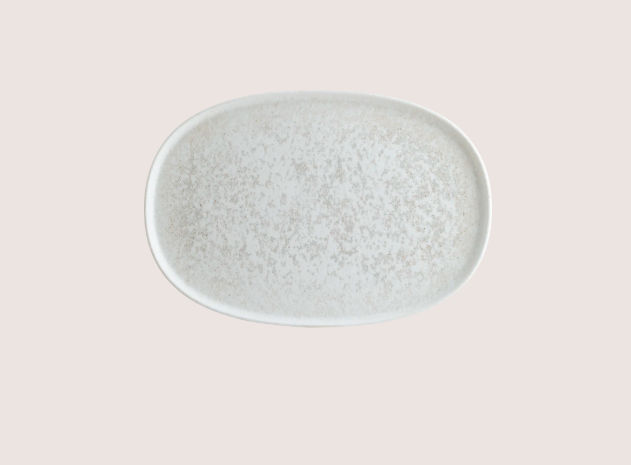 Lunar Beyaz Oval Servis Tabağı 34 Cm