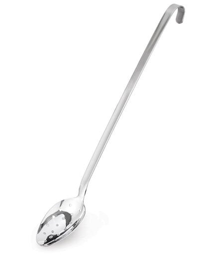 Sanayi Tipi Puntalı, Delikli Servis Kaşığı 35 Cm