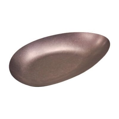 Açık Büfe Retro Sunum Tabağı Bakır 30*14 Cm