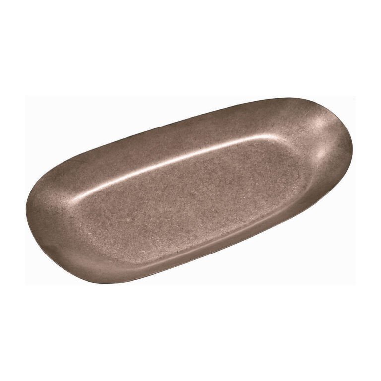 Açık Büfe Retro Sunum Tabağı Bakır 31*15 Cm