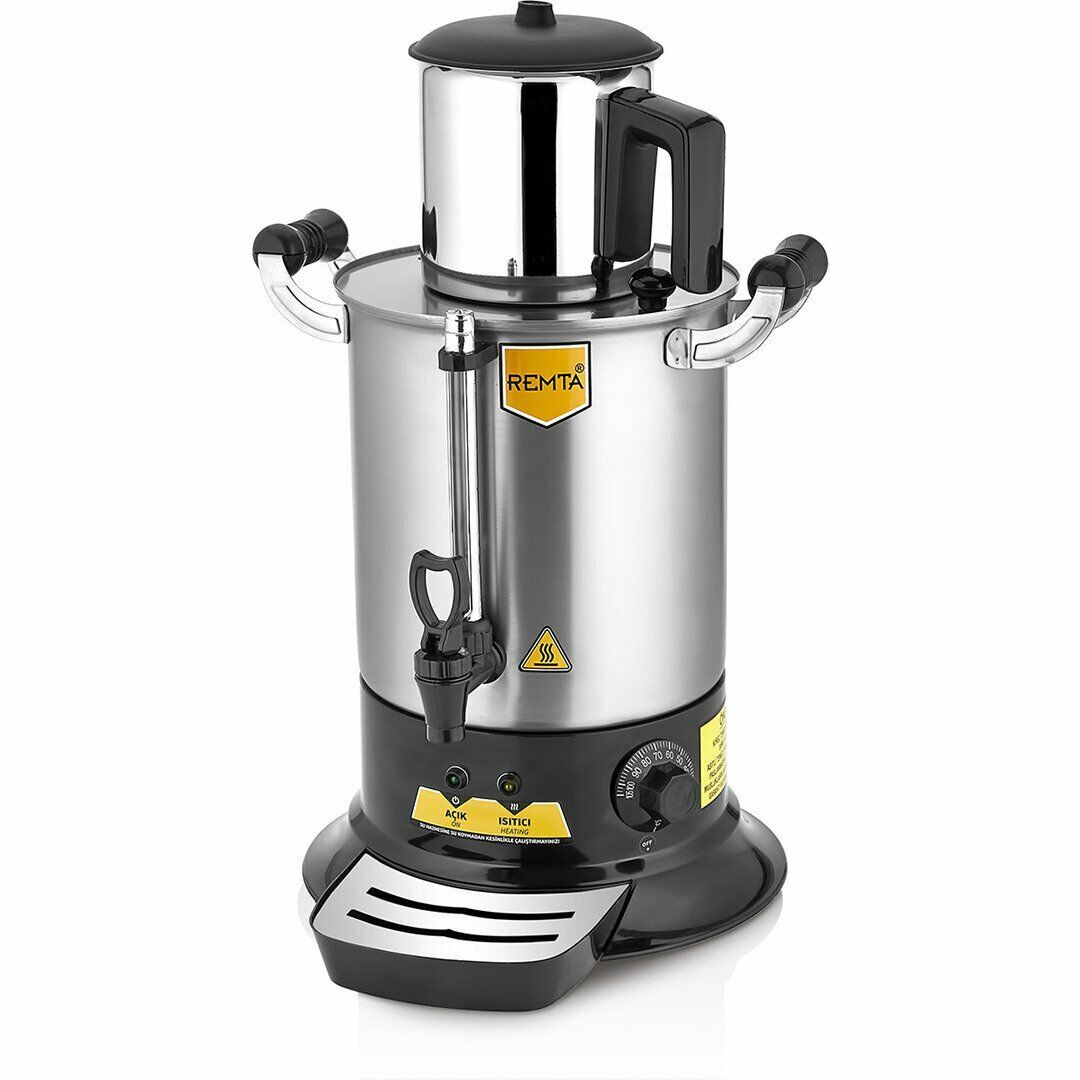 Remta Platin Model Tek Demlikli Çay Makinesi 9 Lt (Demlik Dahil)
