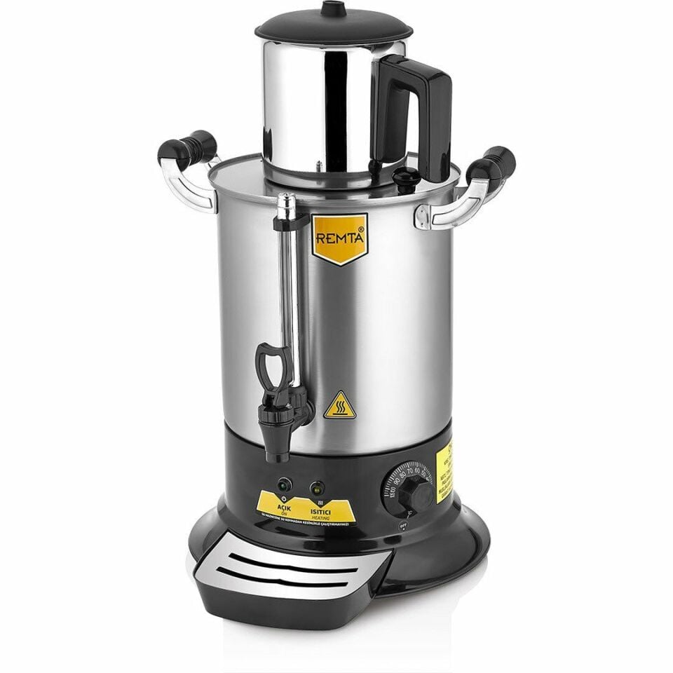 Remta Platin Model Tek Demlikli Çay Makinesi 9 Lt (Demlik Dahil)