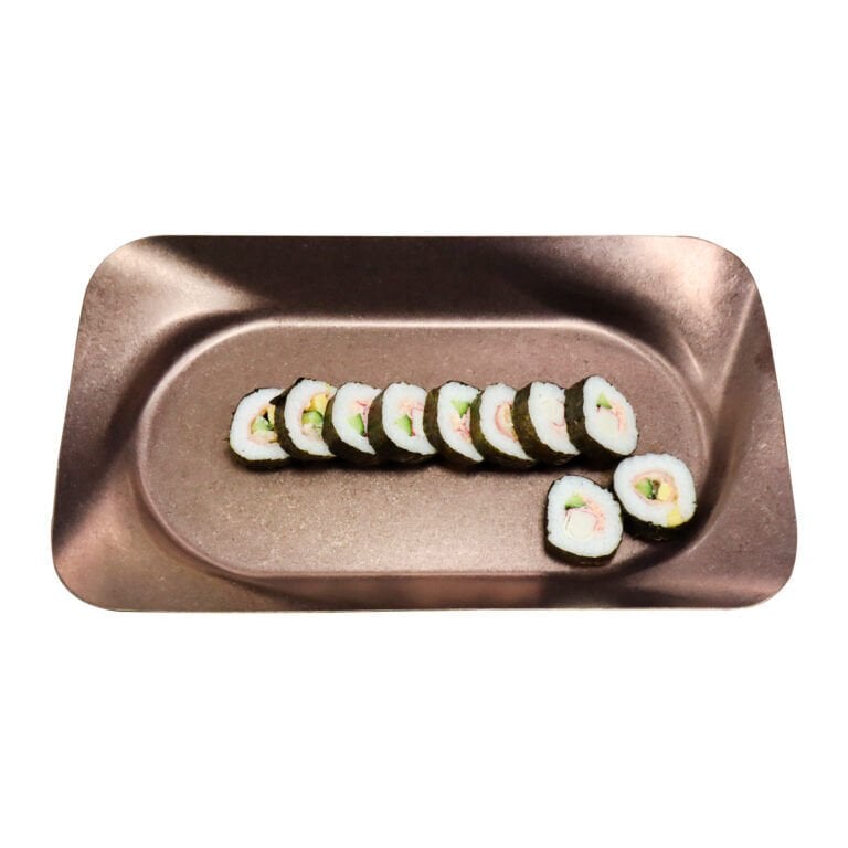 Açık Büfe Retro Sunum Tabağı Bakır 40*24 Cm