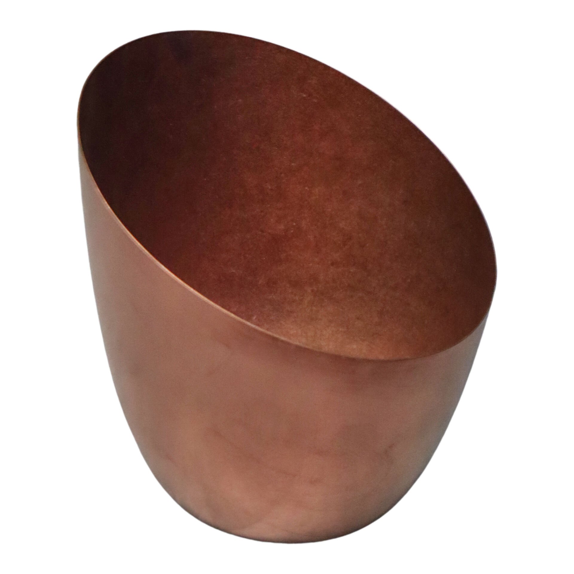 Açık Büfe Retro Sunum Tabağı Bakır 13*14 Cm