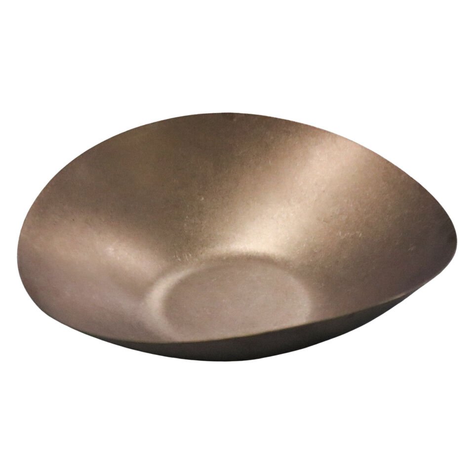 Açık Büfe Retro Sunum Tabağı Bakır 21*19 Cm