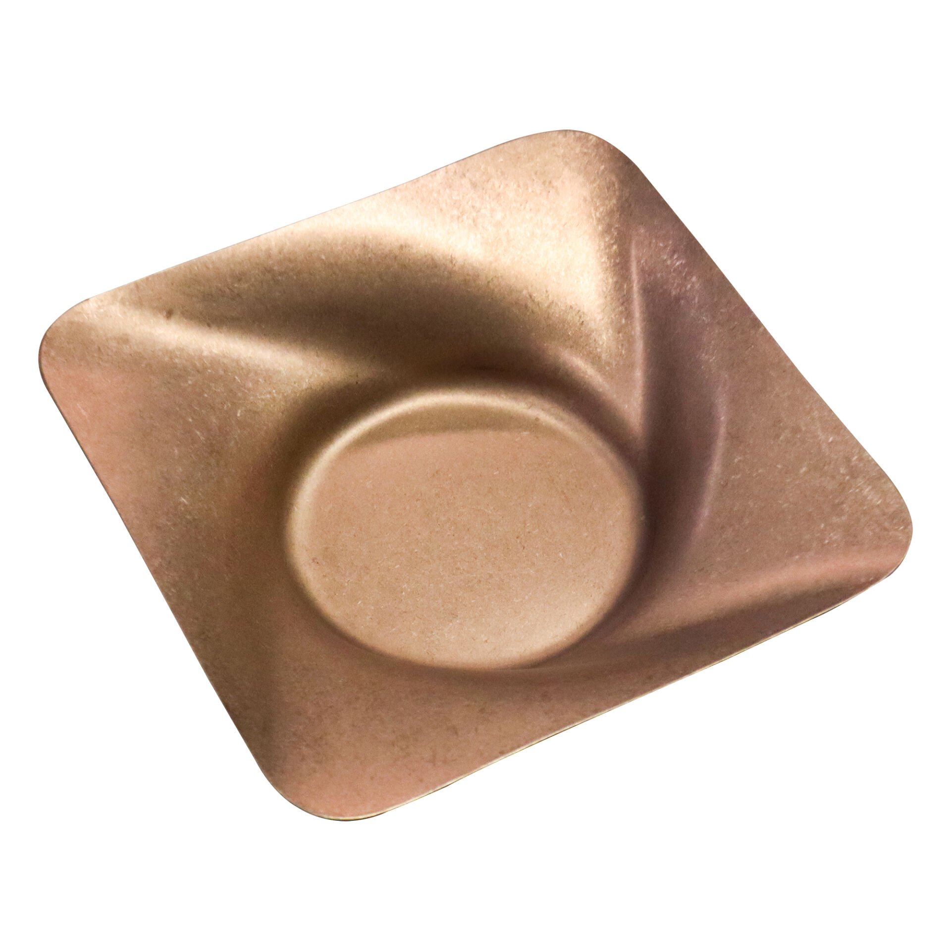 Açık Büfe Retro Sunum Tabağı Bakır 30*30 Cm