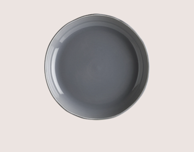 Gris Cras Çukur Tabak 23 Cm