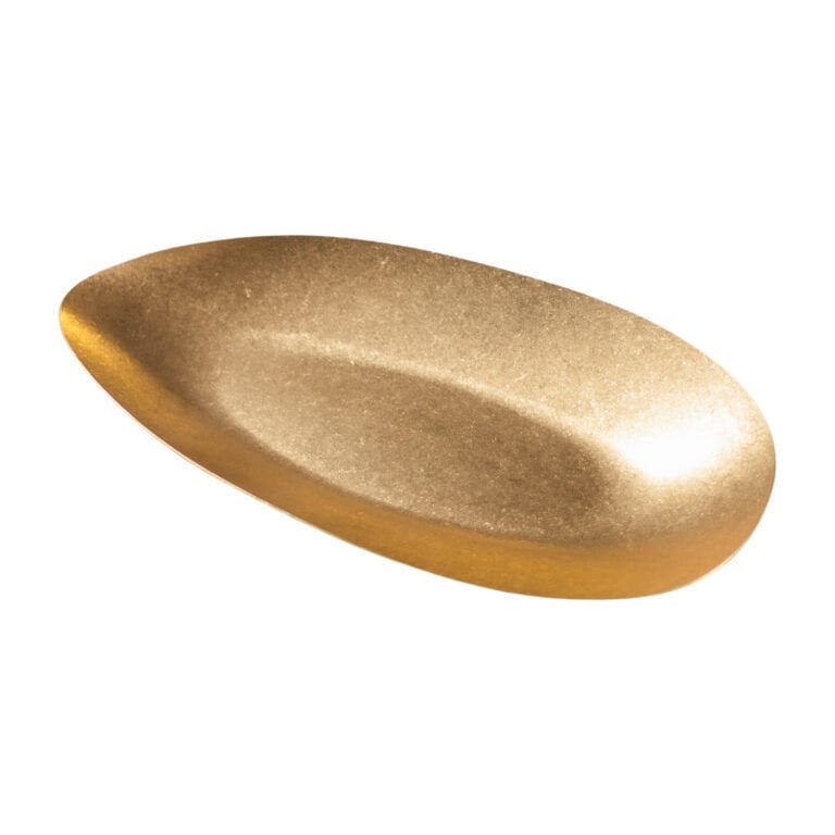 Açık Büfe Retro Sunum Tabağı Altın 30*14 Cm