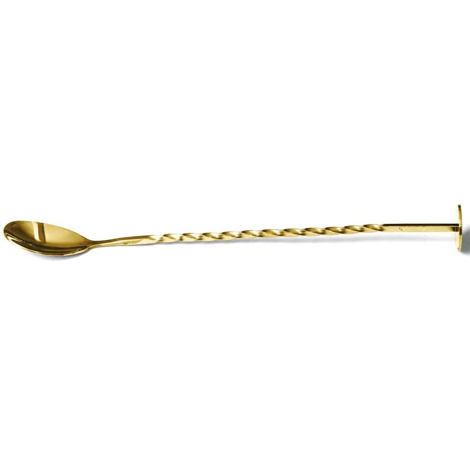 Burgulu Bar Kaşık Altın 27 Cm