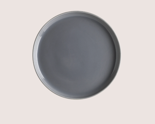 Gris Ground Düz Tabak 21 Cm