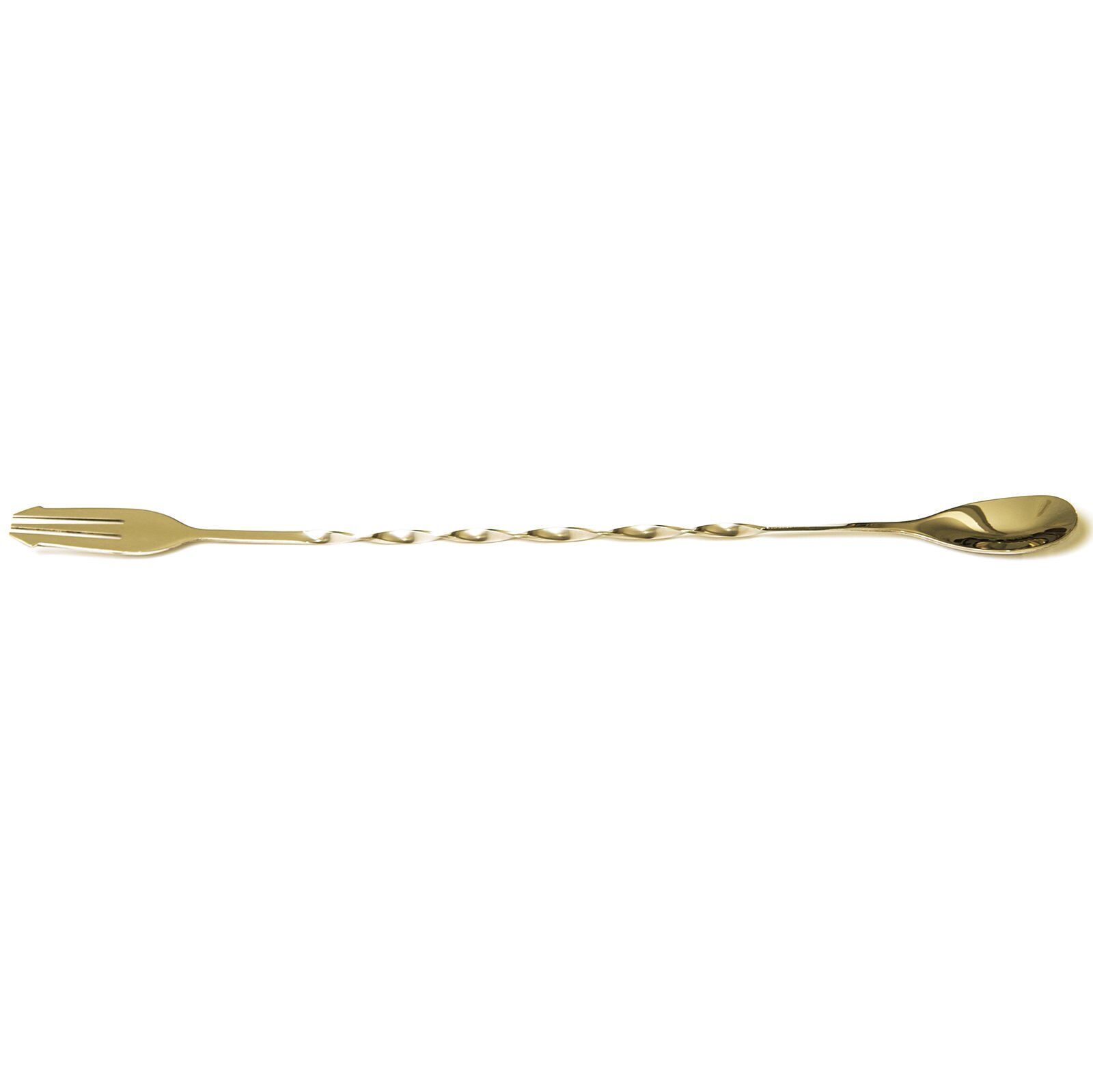 Çatallı Bar Kaşık Altın 33 Cm