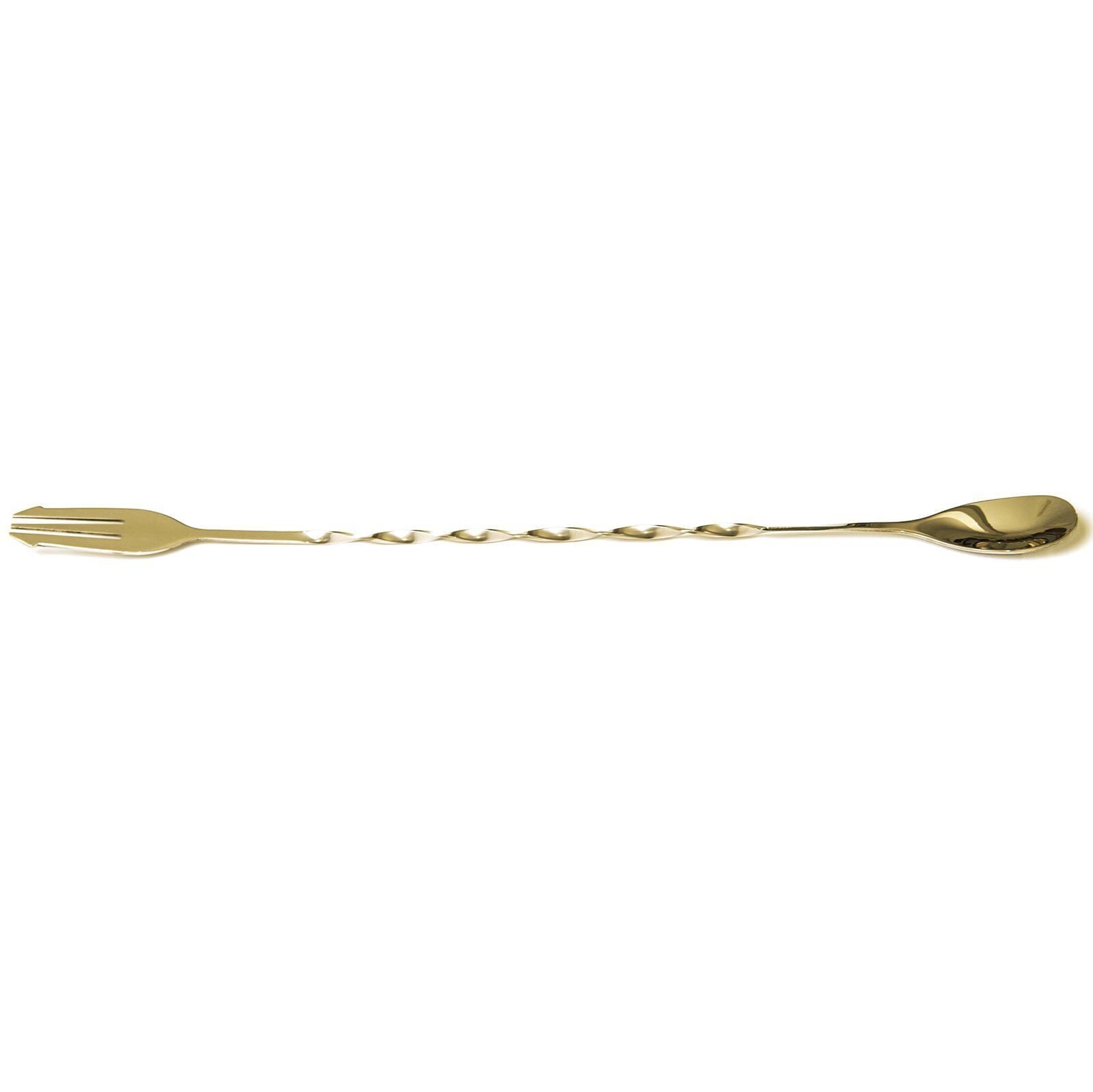 Çatallı Bar Kaşık Altın 33 Cm