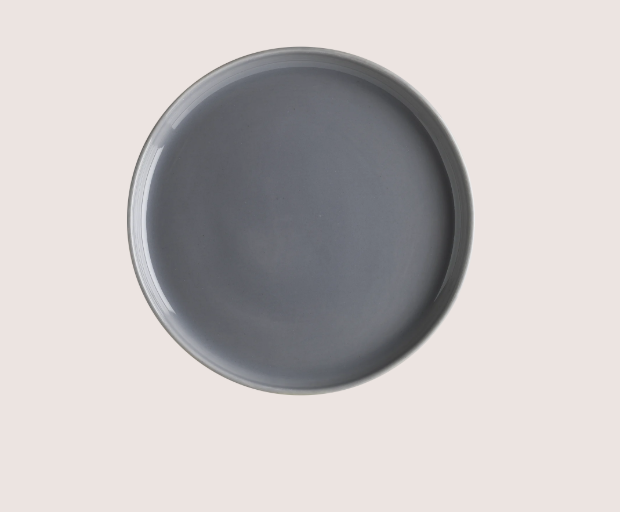 Gris Ground Düz Tabak 25 Cm