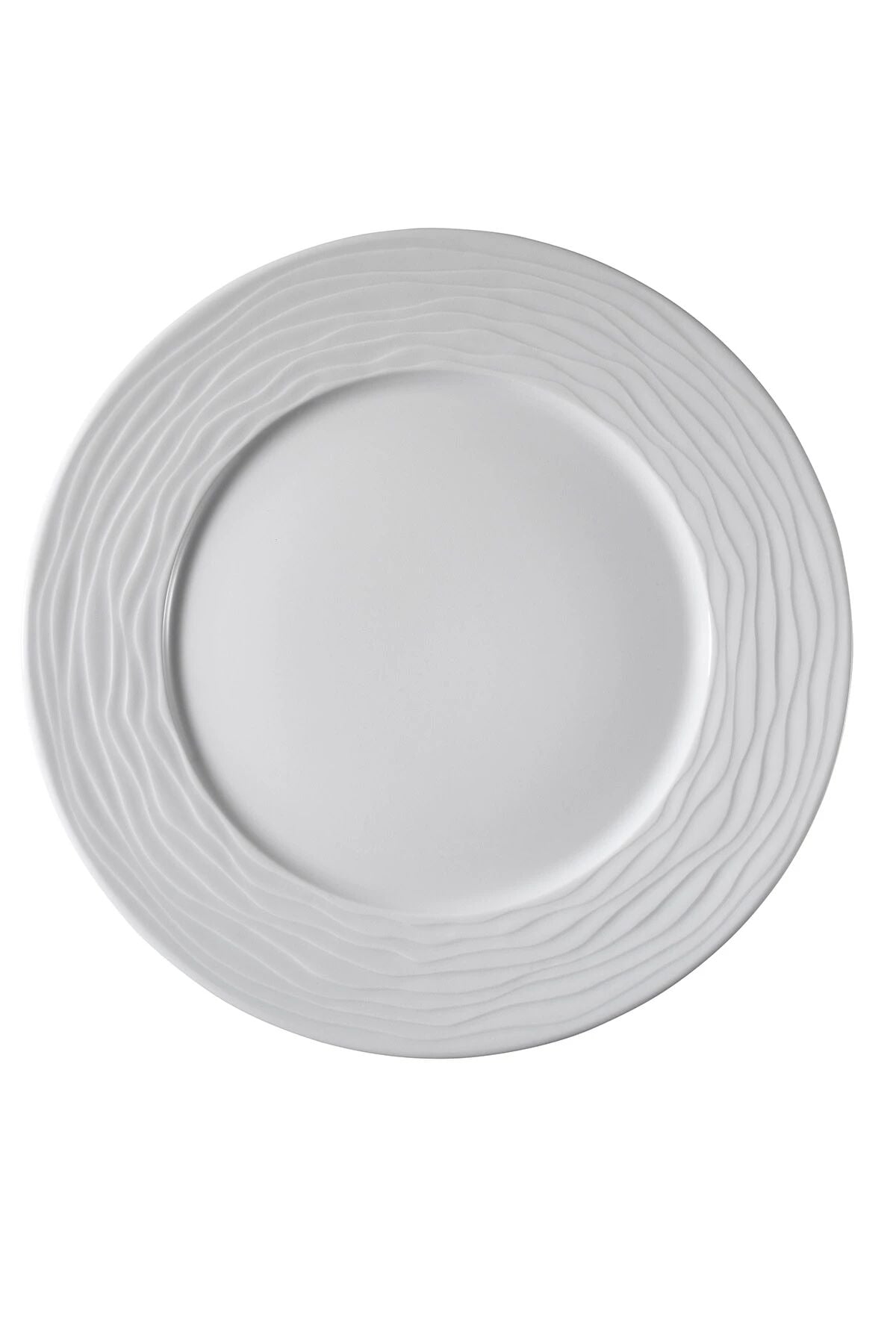 Sea Wave Dekorsuz Düz Tabak 21 Cm