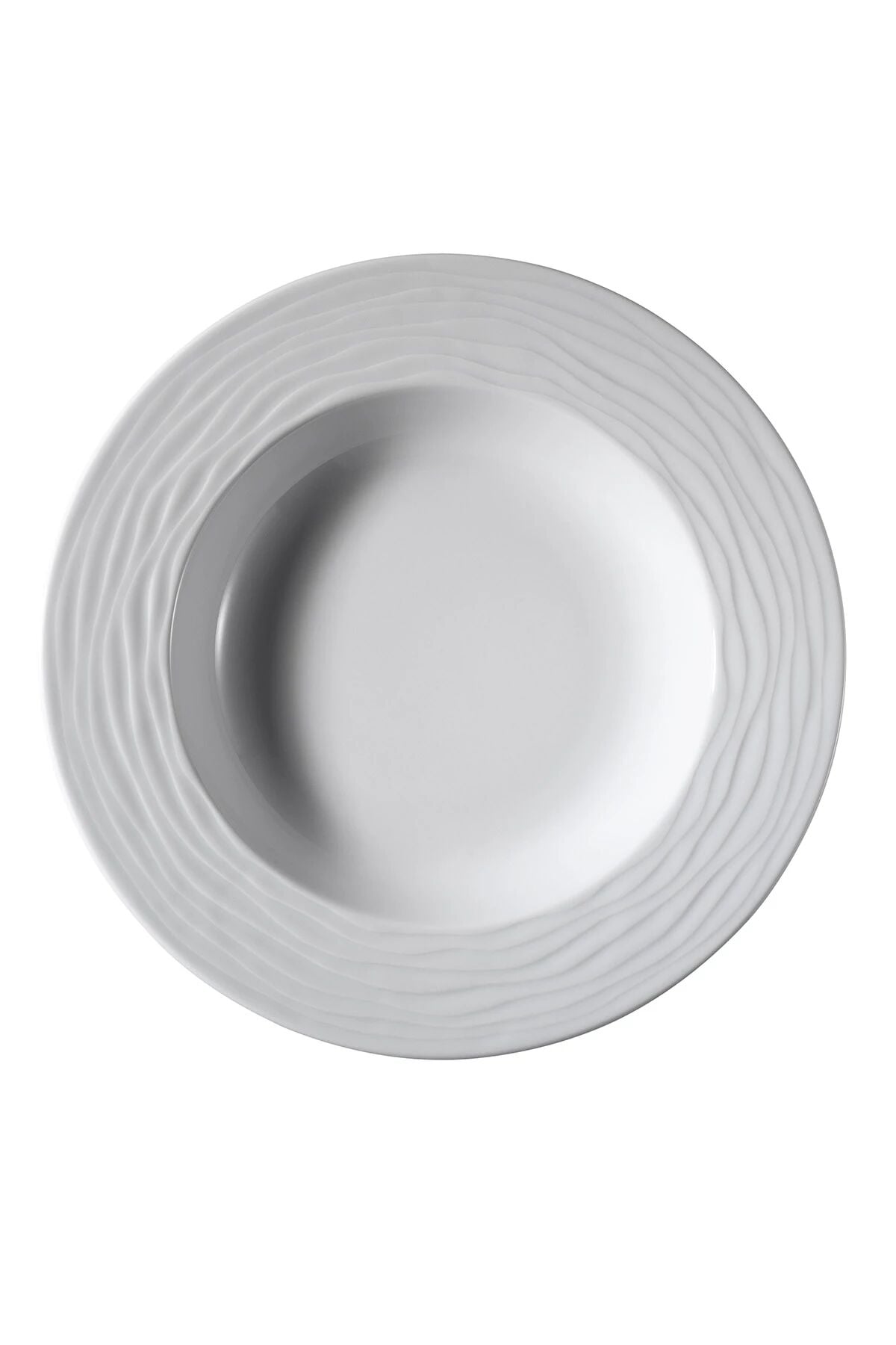 Sea Wave Dekorsuz Çukur Tabak 23 Cm