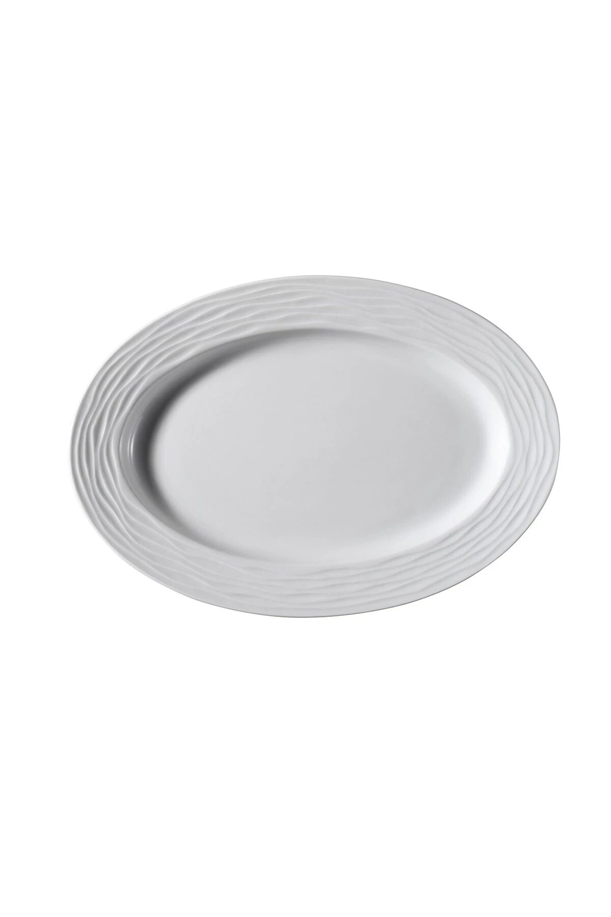 Sea Wave Dekorsuz Kayık Tabak 24 Cm