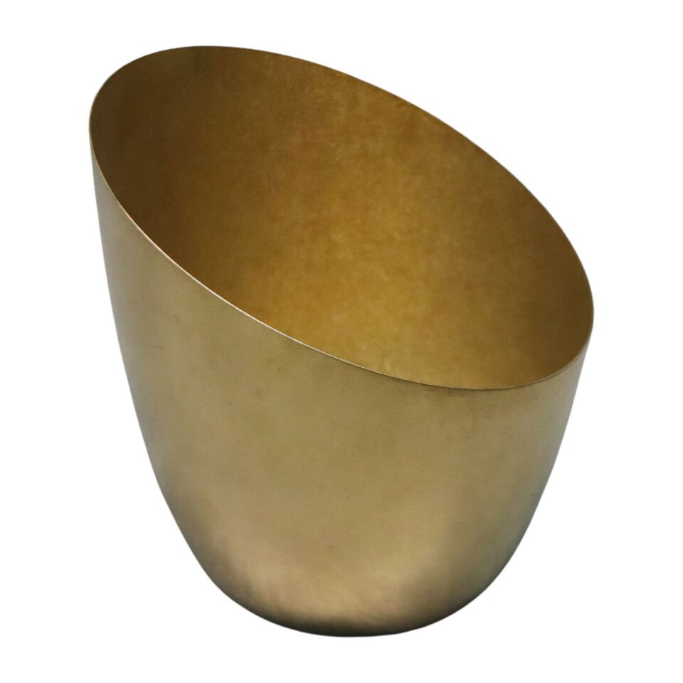 Açık Büfe Retro Sunum Tabağı Altın 13*14 Cm