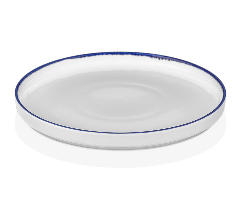 Helix Navy Blue Düz Tabak Rölyefsiz 16 Cm