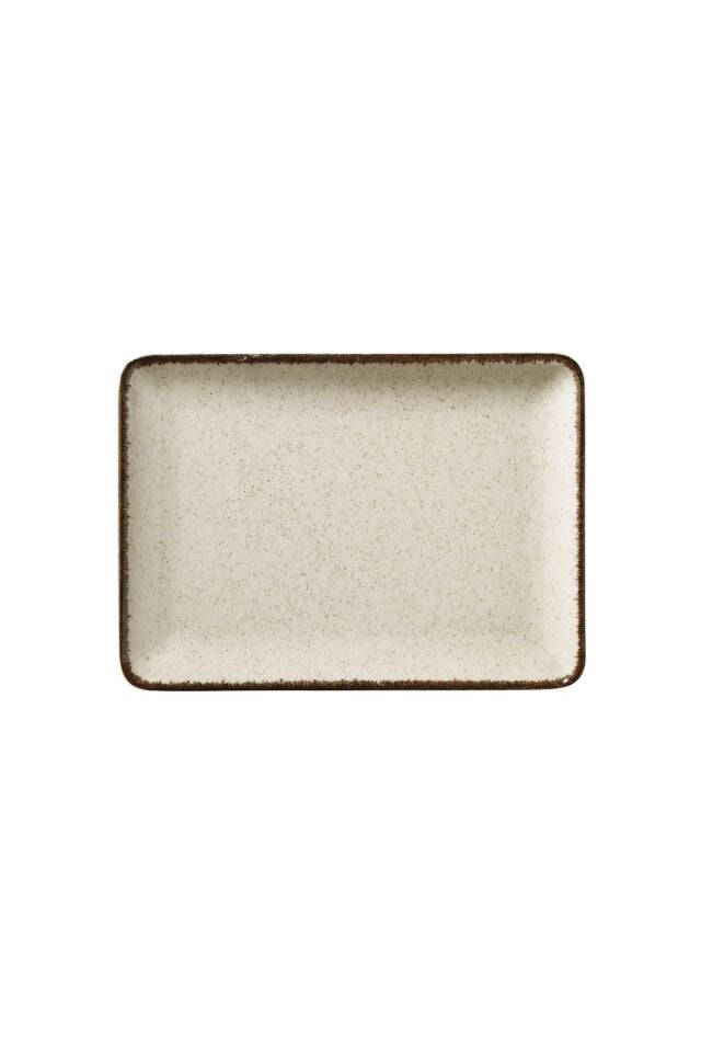 Tan Tarçın Düz Tabak 18*13 Cm