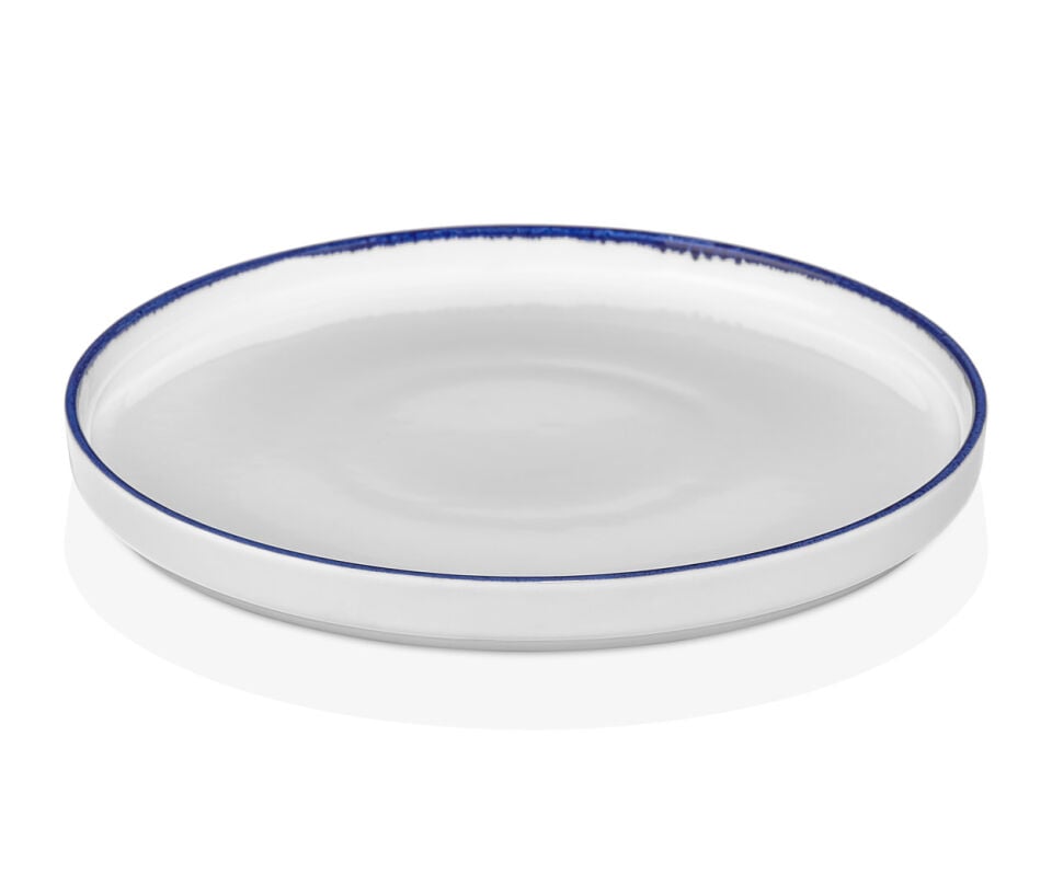 Helix Navy Blue Düz Tabak Rölyefsiz 19 Cm