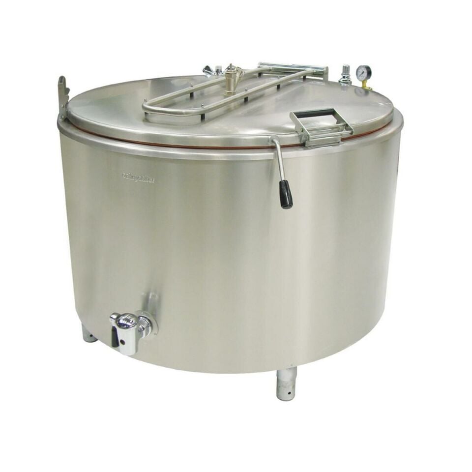 Öztiryakiler Krom Çelik Kazanlı Buharlı Kaynatma Tenceresi 400 Litre