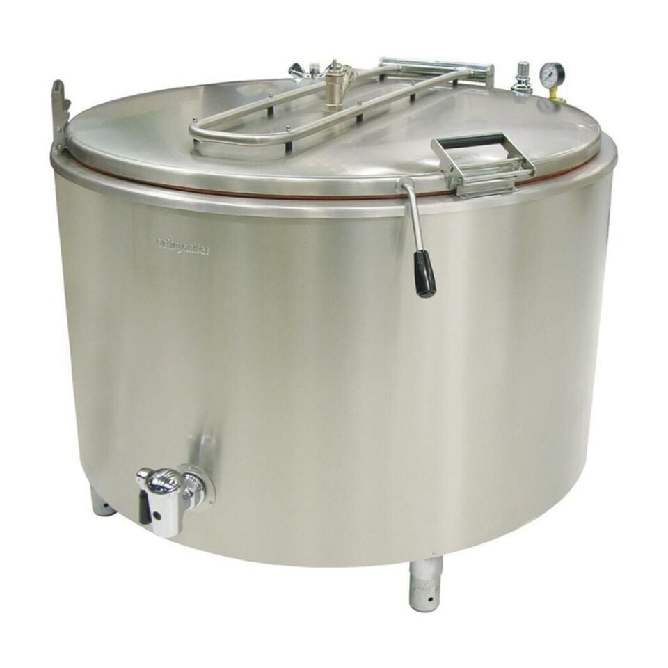 Öztiryakiler Krom Çelik Kazanlı Buharlı Kaynatma Tenceresi 400 Litre