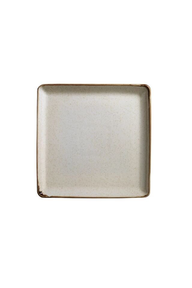 Tan Tarçın Düz Tabak 19*19 Cm