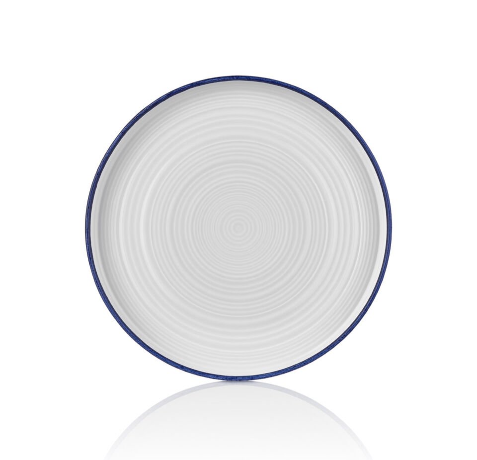 Helix Navy Blue Düz Tabak 16 Cm