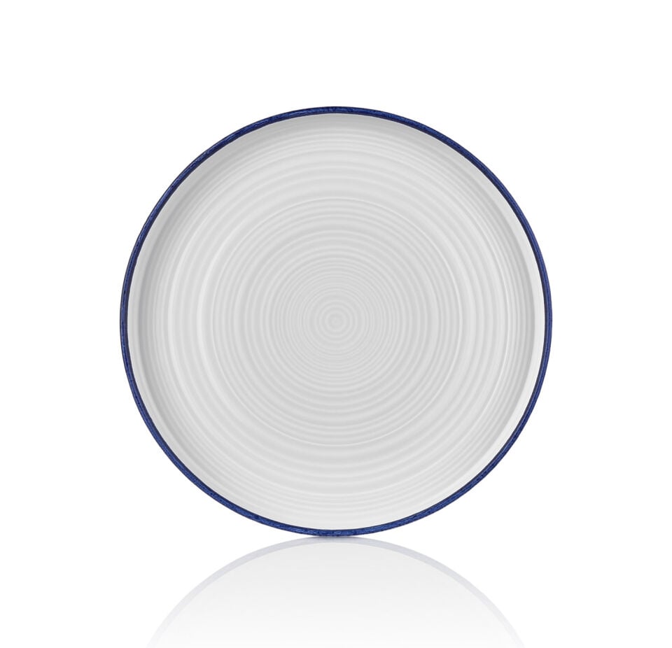 Helix Navy Blue Düz Tabak 16 Cm