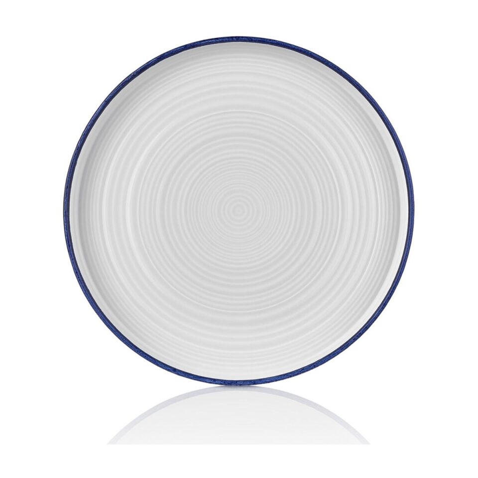 Helix Navy Blue Düz Tabak 16 Cm