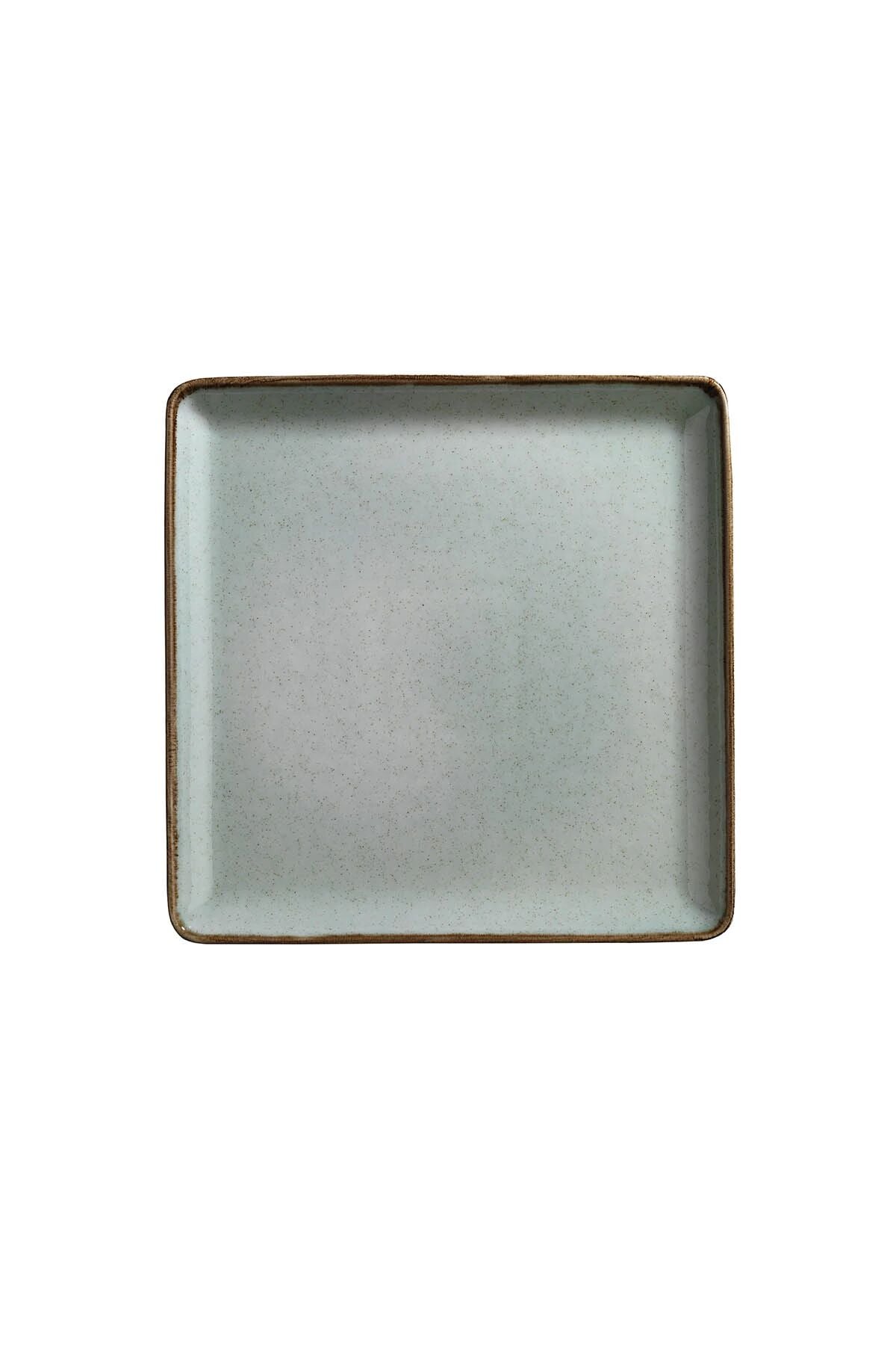 Tan Yeşil Düz Tabak 19*19 Cm