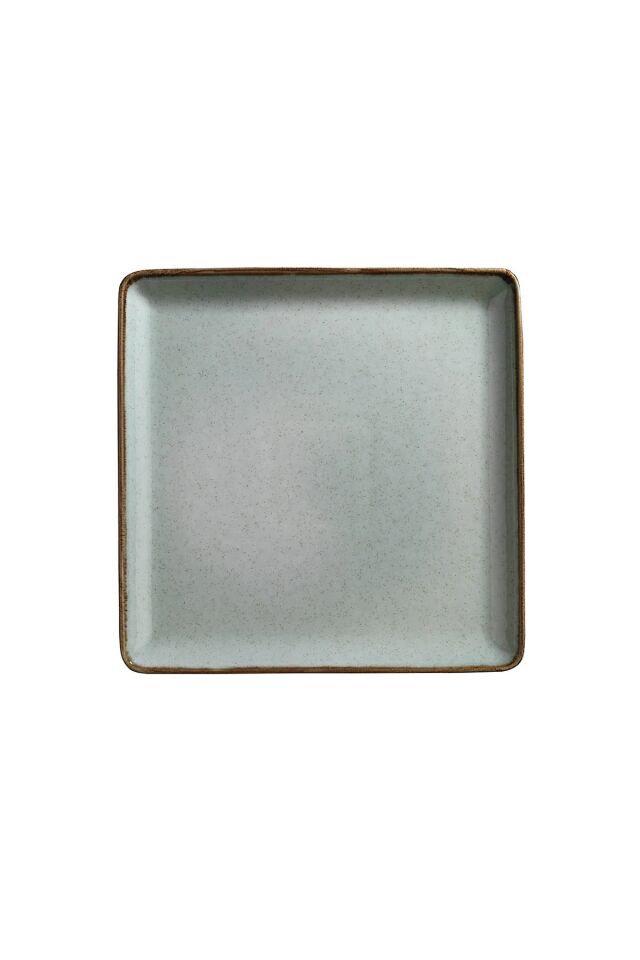 Tan Yeşil Düz Tabak 19*19 Cm
