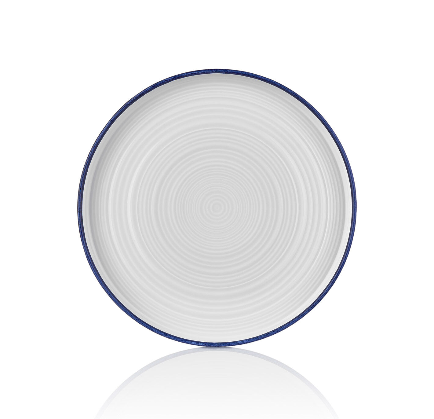 Helix Navy Blue Düz Tabak 19 Cm