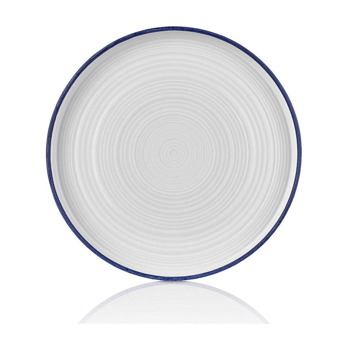 Helix Navy Blue Düz Tabak 19 Cm