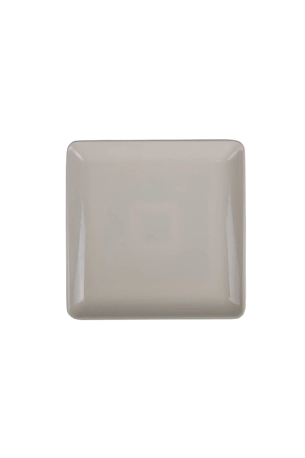 Tan Dekorsuz Düz Tabak 23*23 Cm