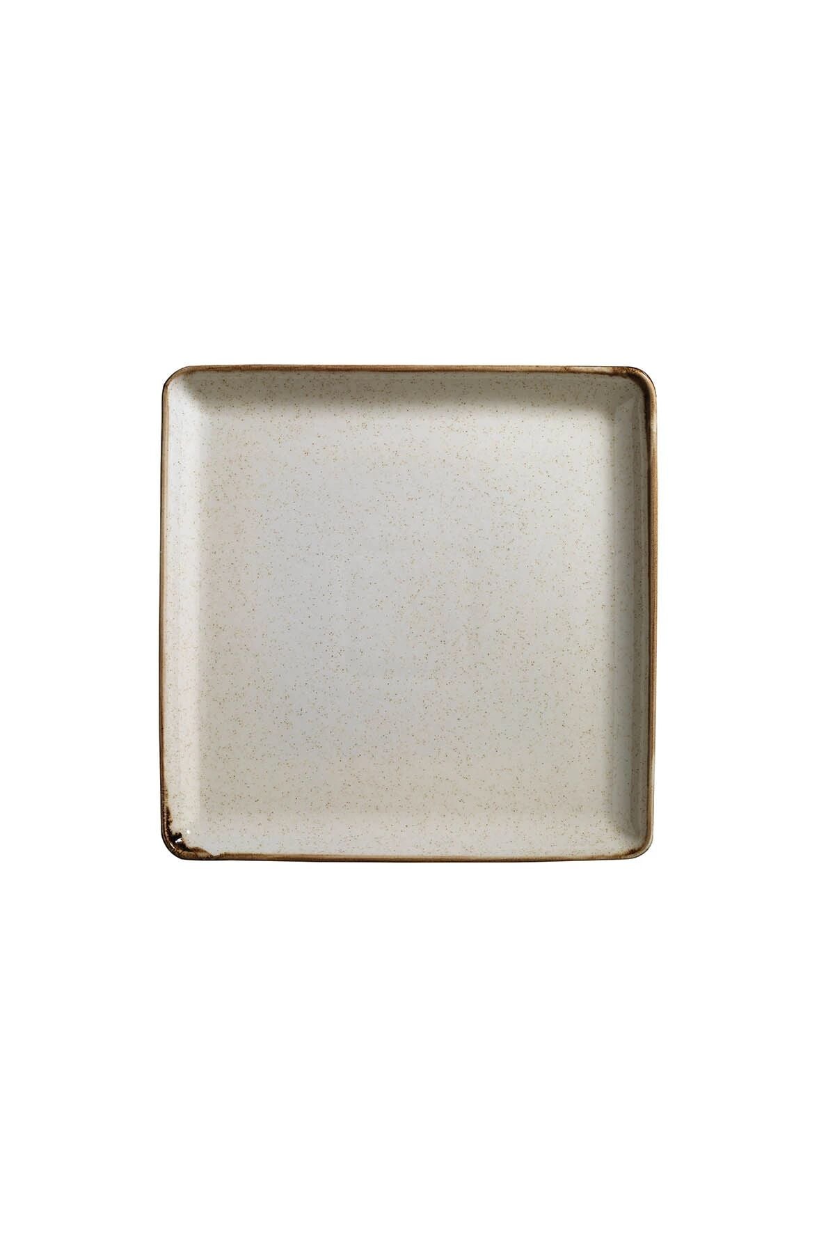 Tan Tarçın Düz Tabak 23*23 Cm