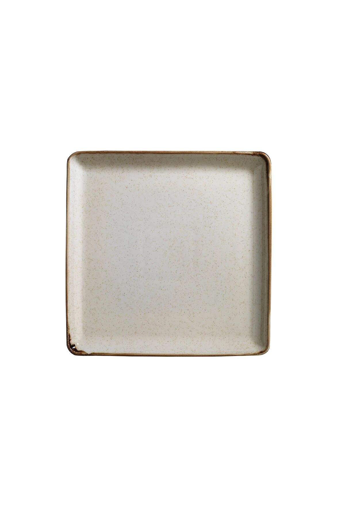 Tan Tarçın Düz Tabak 23*23 Cm