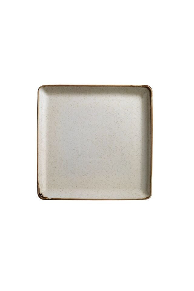 Tan Tarçın Düz Tabak 23*23 Cm
