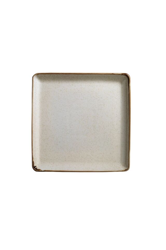 Tan Tarçın Düz Tabak 23*23 Cm