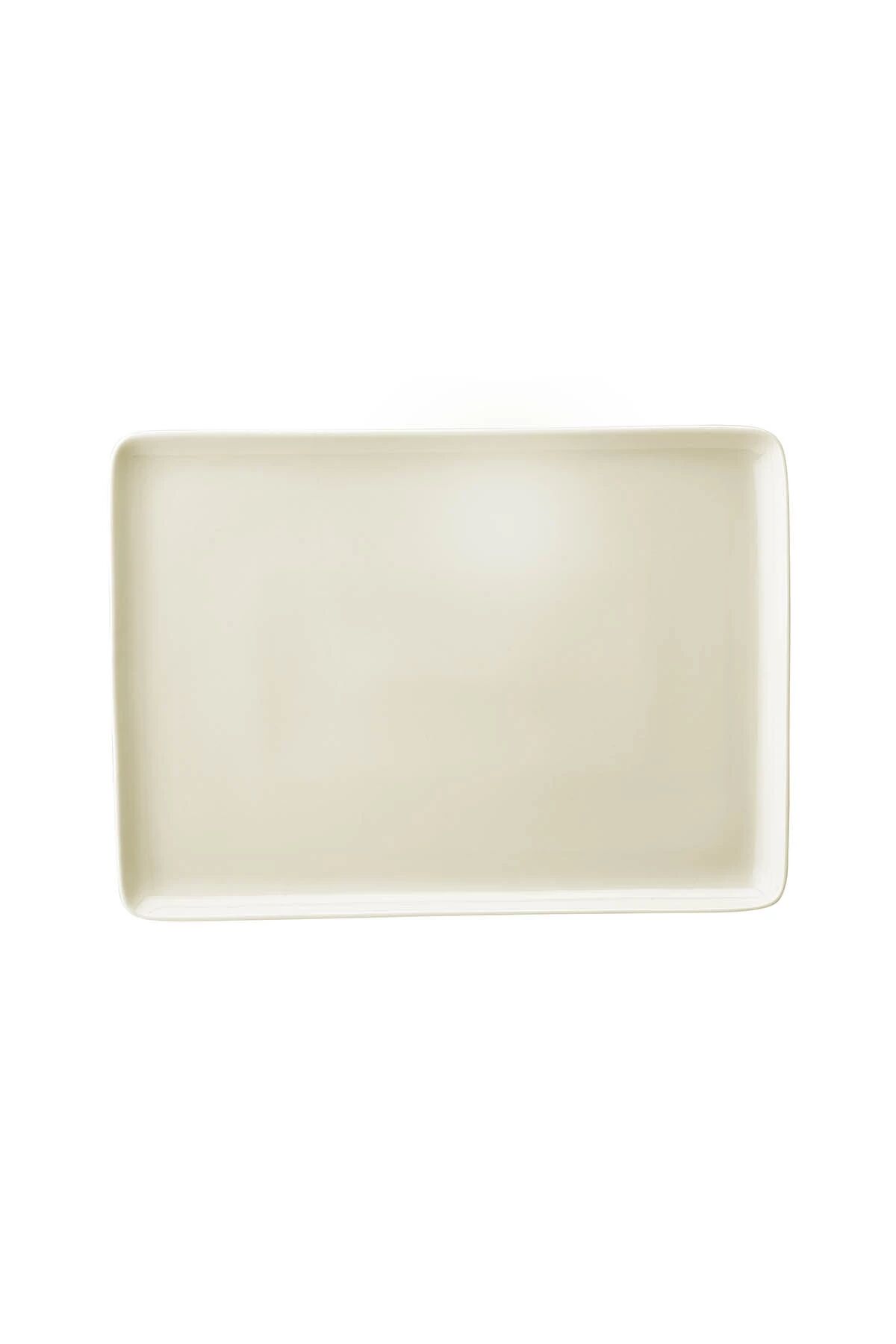Tan Dekorsuz Düz Tabak 23*17 Cm