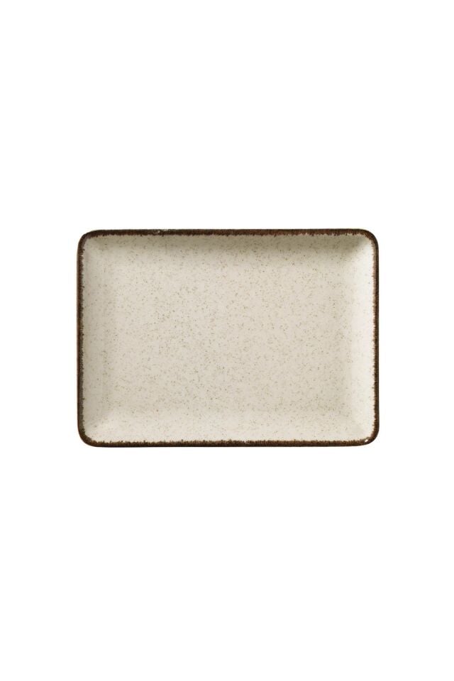 Tan Tarçın Düz Tabak 23*17 Cm