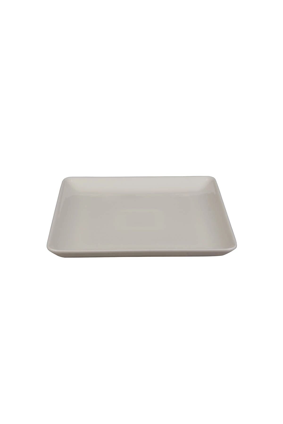 Tan Dekorsuz Düz Tabak 25*25 Cm