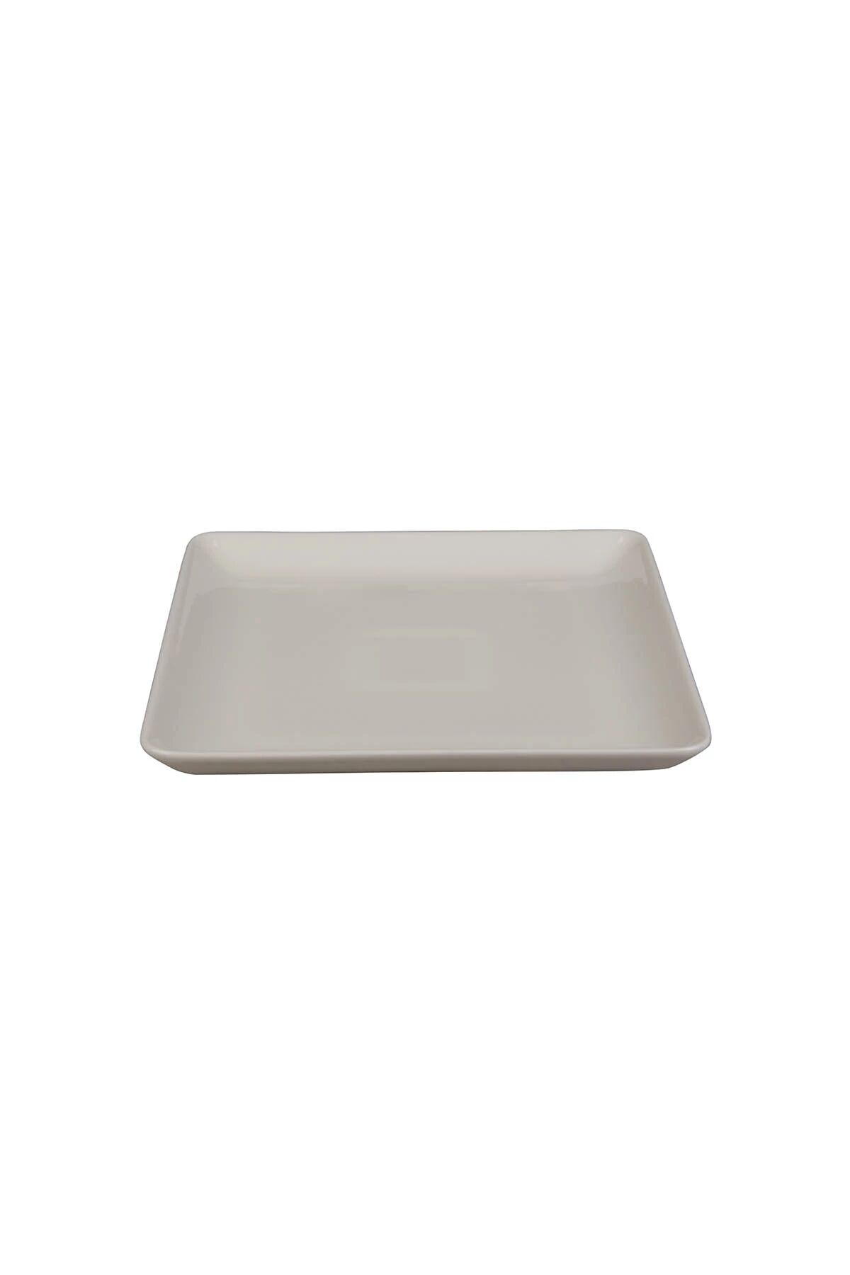 Tan Dekorsuz Düz Tabak 25*25 Cm